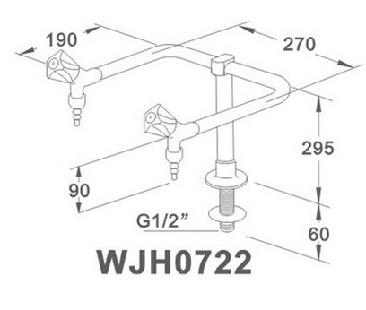 Vòi rửa phòng thí nghiệm WJH0722
